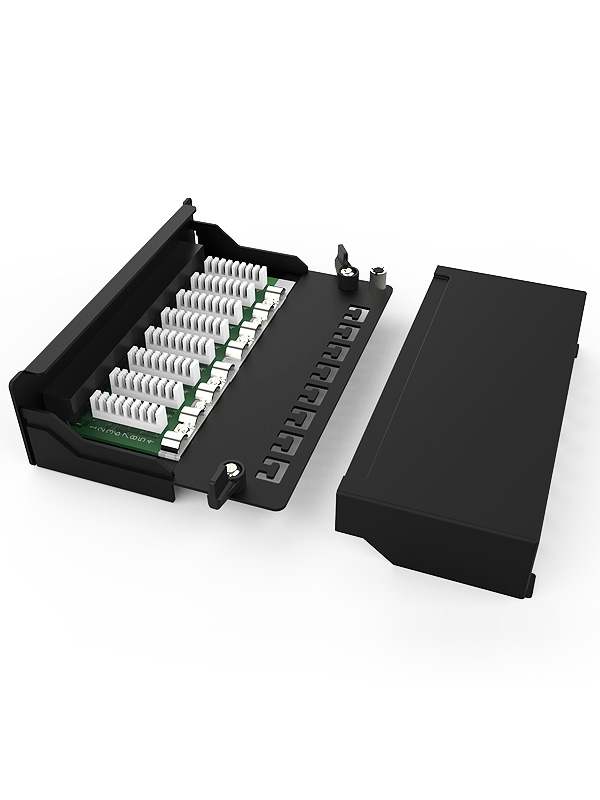 1U8口-防塵網絡配線架