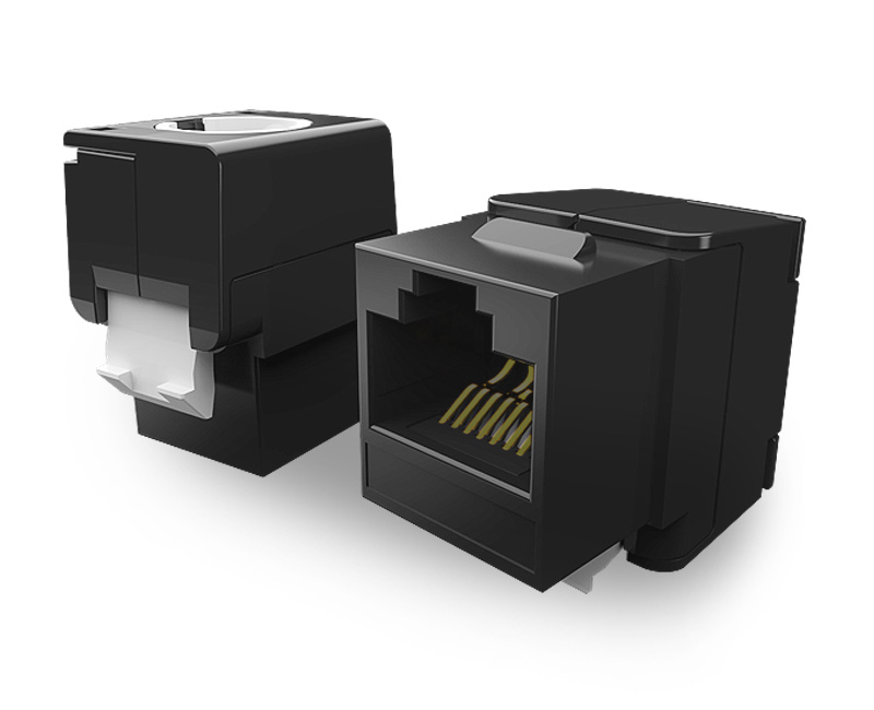 英曼超短款-免打網(wǎng)絡(luò)模塊-超六類(lèi)/七類(lèi)迷你模塊Keystone Jack