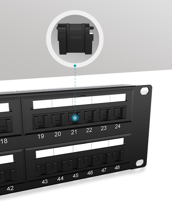 2U 48 Ports Network Patch Panel