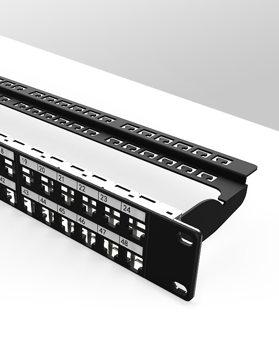 1U48口-直通網(wǎng)絡(luò)空配架