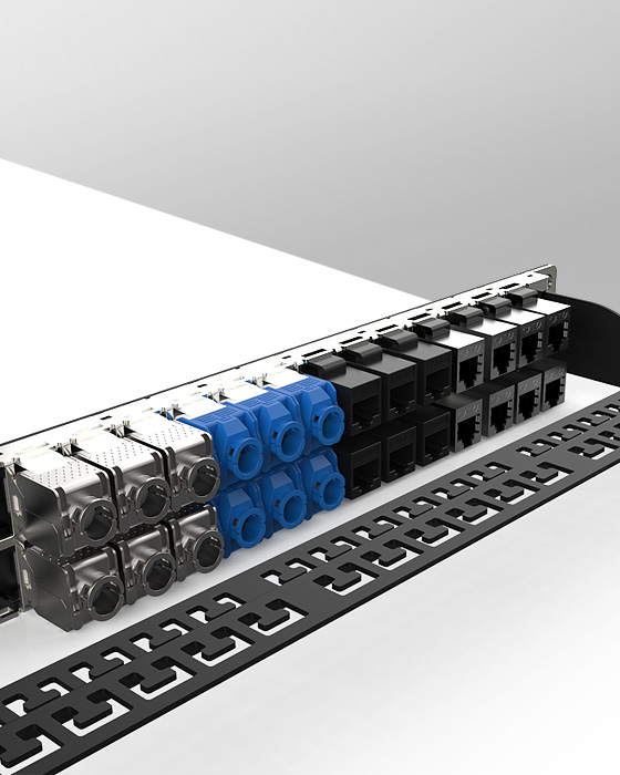 1U48口-直通網(wǎng)絡(luò)空配架