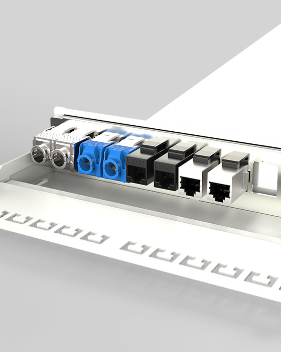 1U12口-屏蔽網絡空配架