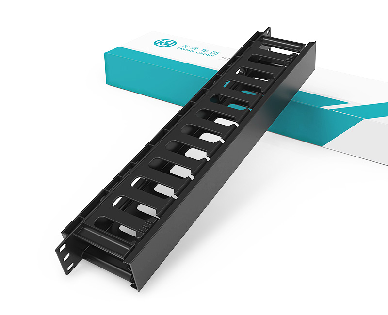 英曼19寸-1U24口塑料理線架，標準網絡工程塑料高韌性理線架，綜合布線機柜配件，電話網絡服務器配線架  Cable management