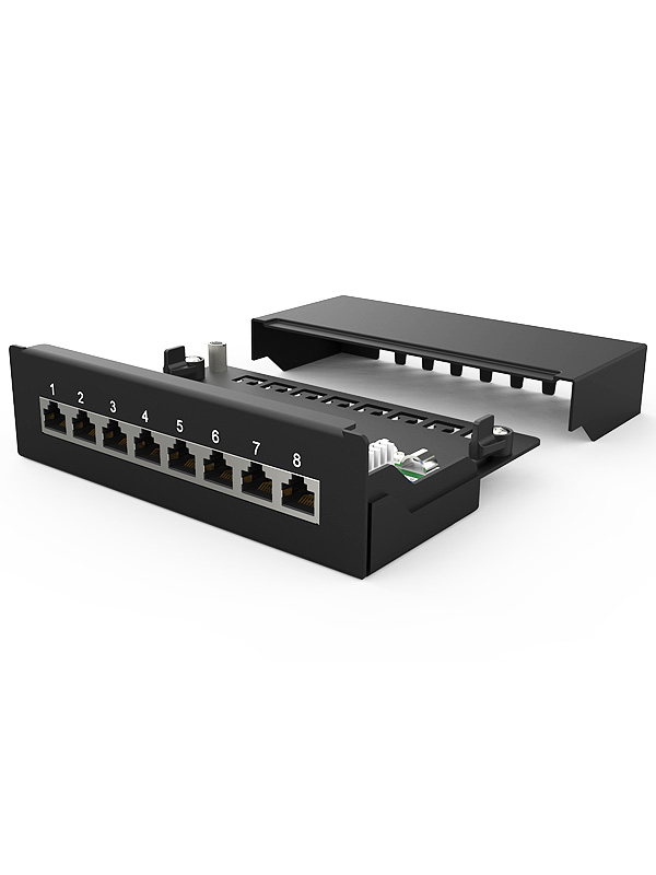 1U 8 ports Patch Panel