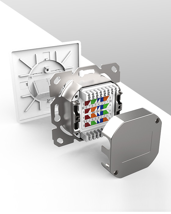 80型-網絡面板,電腦插座