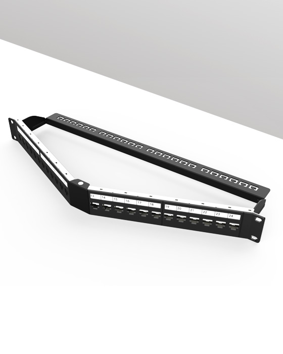 1U24口-屏蔽折彎空配架