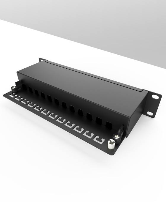 1U12口-防塵網絡配線架