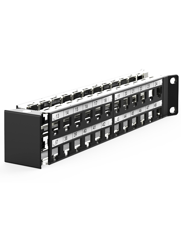 1U48口-屏蔽折彎空配架