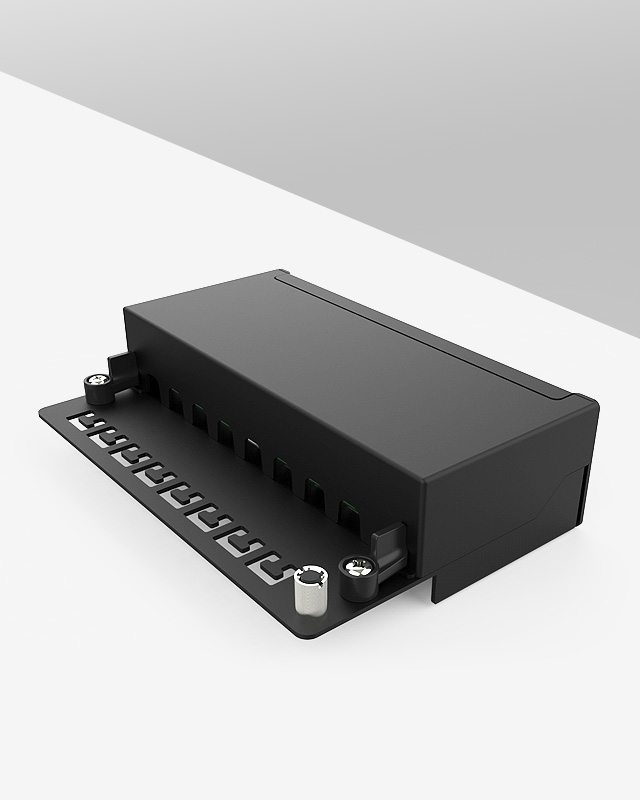 1U8口-防塵網絡配線架