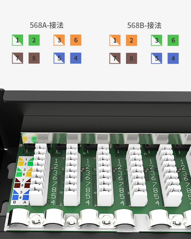 1U8口-防塵網絡配線架