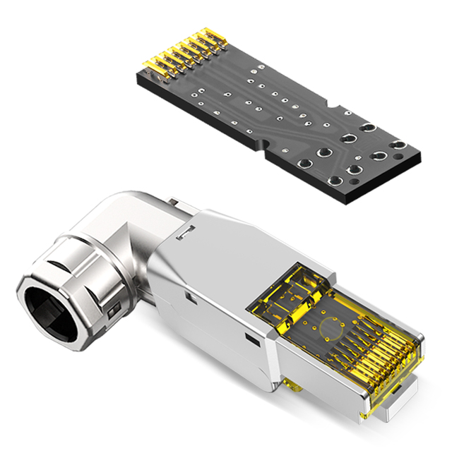 八類鋅合金免打水晶頭